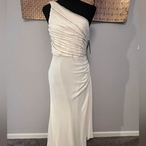 NWT Allen B. Ivory evening gown